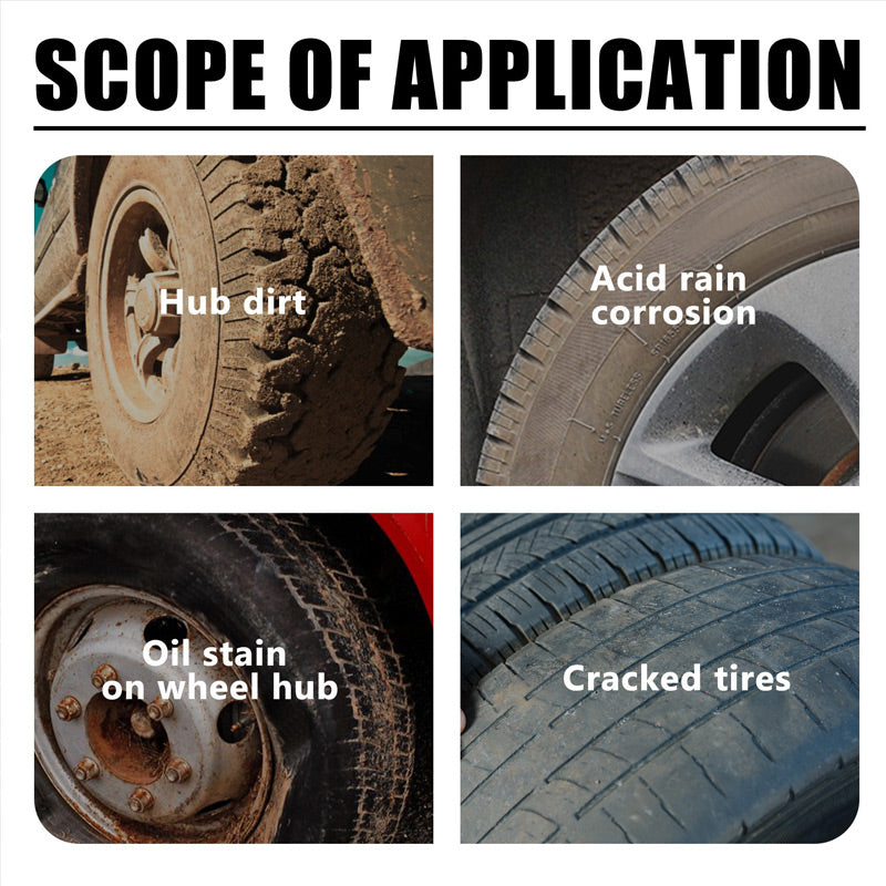 Tire care wax for brilliant shine and long-lasting protection