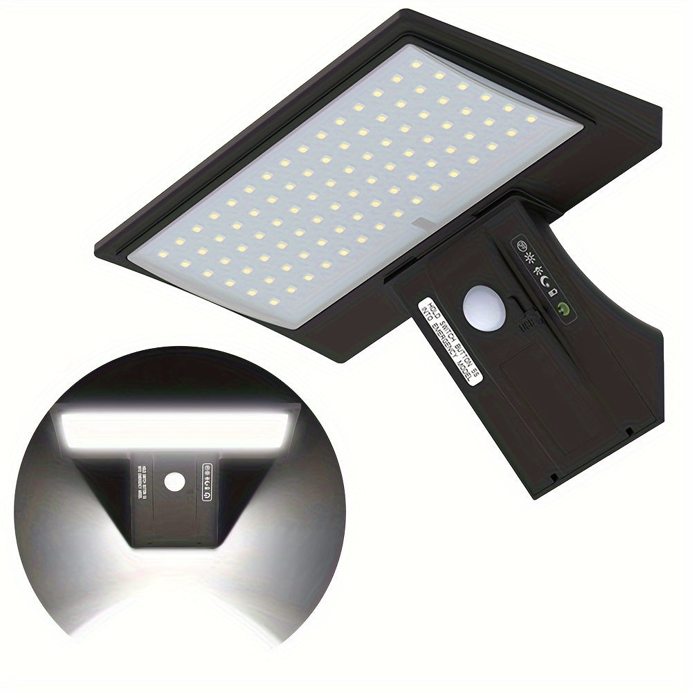 Solar-Powered LED Wall Light with Motion Sensor and Remote Control
