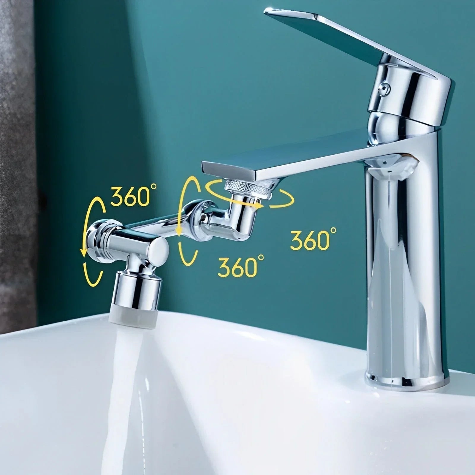 FlexiSpritz - Drehbare Wasserhahnverlängerung für optimale Kontrolle