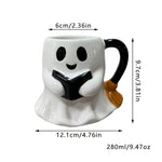 Ghostly Charms | Halloween Mug with Cheerful Ghost