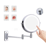 Exclusive LED magnifying mirror for precise beauty applications