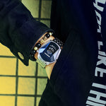 Elegant Men's Quartz Wristwatch with Diamond Surface