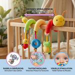 Toy Rattle for Home and On-the-Go – 3-in-1 Caterpillar Design