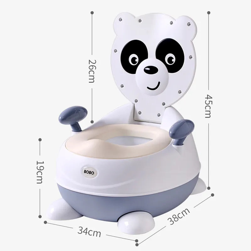 Panda-Design Baby Potty - Soft Baby Potty with PU Seat