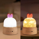 Nachtlichtprojektor für Kinder – Niedlicher Hase mit sanftem Licht