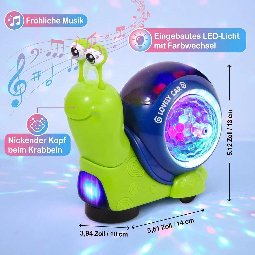 Crawl Toy with Music and Light-Up Snail