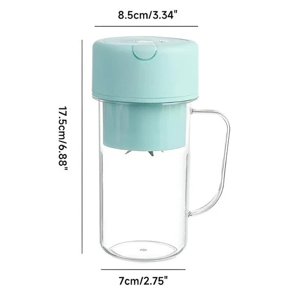 Tragbarer USB-Mixer | Sechs-Klingen-Mixsystem | Auslaufsicherer Becher