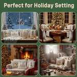 Festliche Magie: 3D Weihnachtsdekoration Hüllen Set (4 Stück)