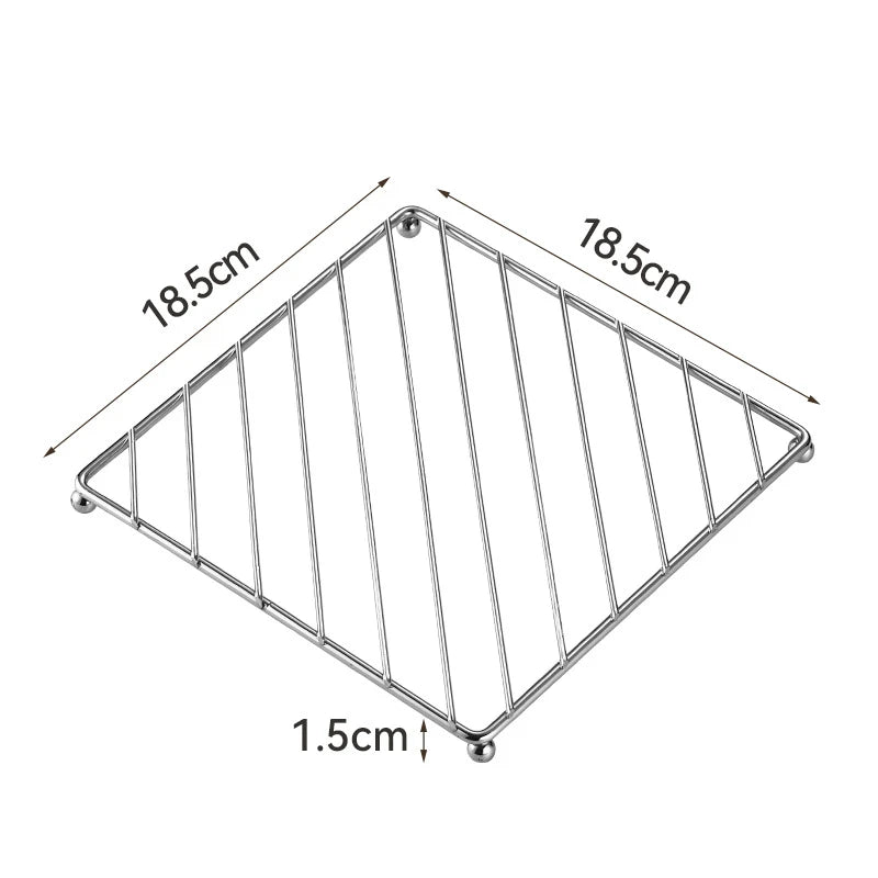 Elegant stainless steel coaster for optimal heat protection