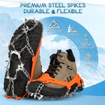 Griffige Winterspikes für sicheren Halt auf Eis und Schnee