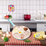 Happy Breakfast Pan for Kids - Fun Shapes for Pancakes and Eggs