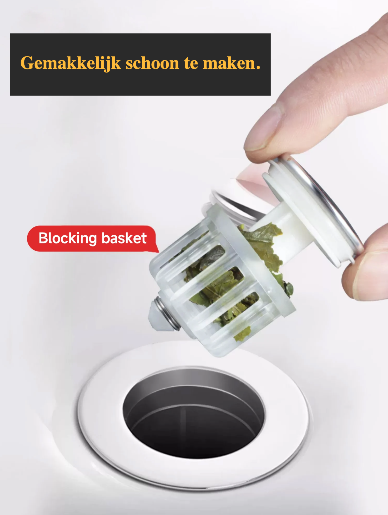 Universeller Pop-Up Waschbeckenstöpsel mit CleanSeal