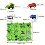 Race Track Puzzle with Building Blocks for Children