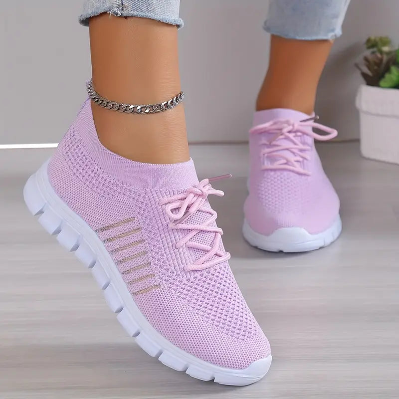 Lightweight, breathable running shoes for active women