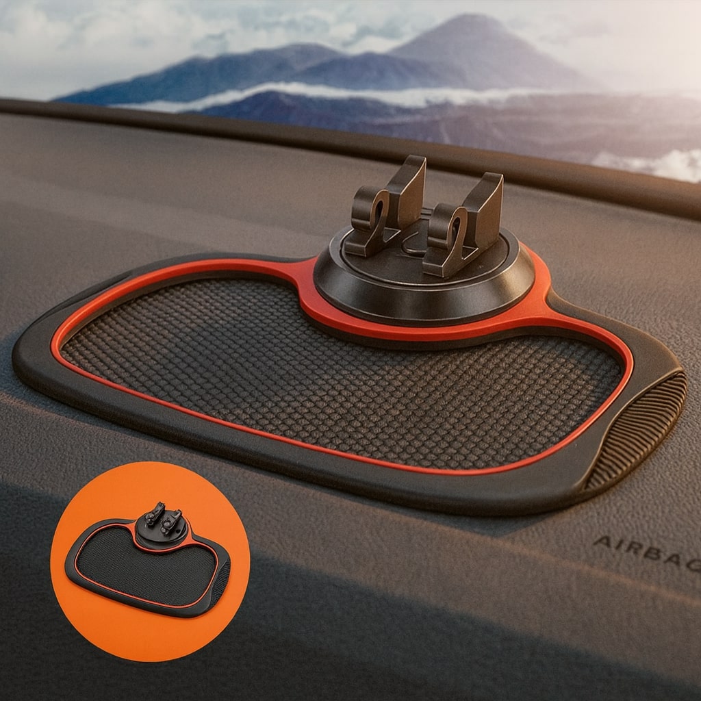 Praktische Anti-Rutsch-Matte für Ihr Auto mit Handyhalterung