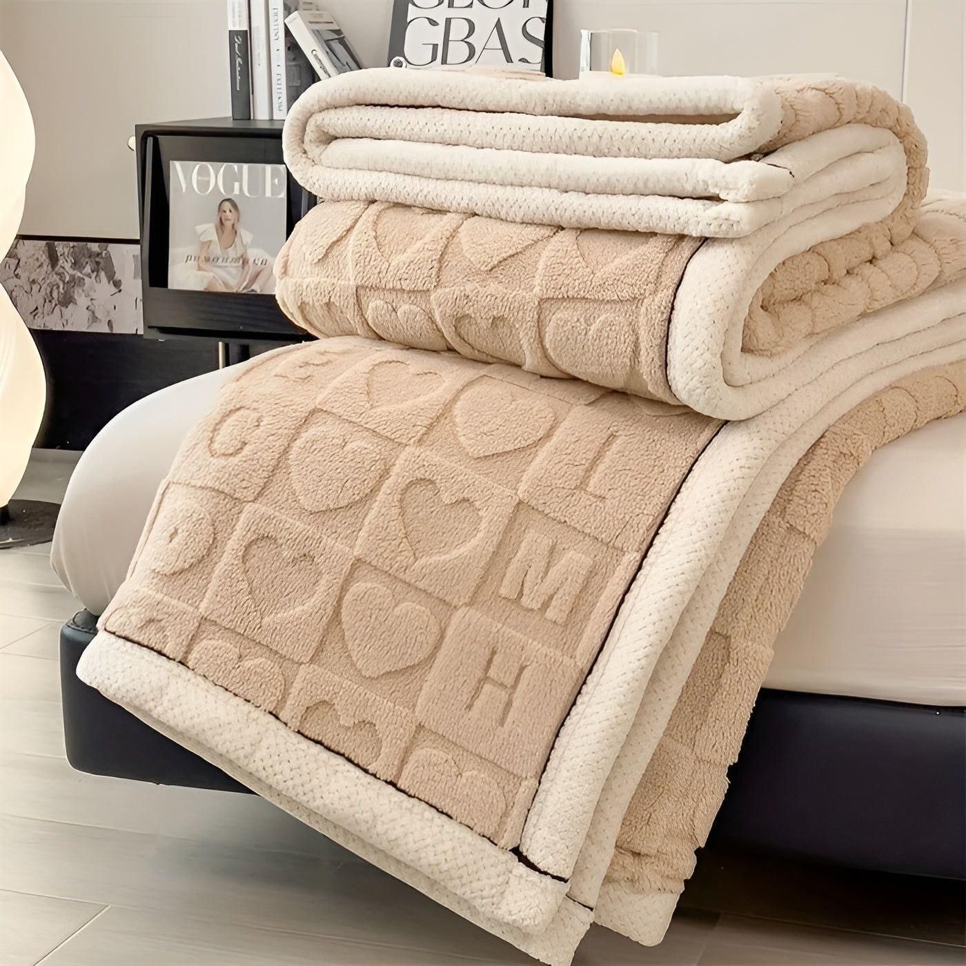 Wohlfühl Wärme-Decke – Kuschelige Fleece-Winterdecke mit doppeltem Design