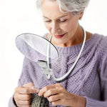 Lichtblick | 5x Magnifying Glass - Adjustable Neck Magnifier for Reading and Handicrafts
