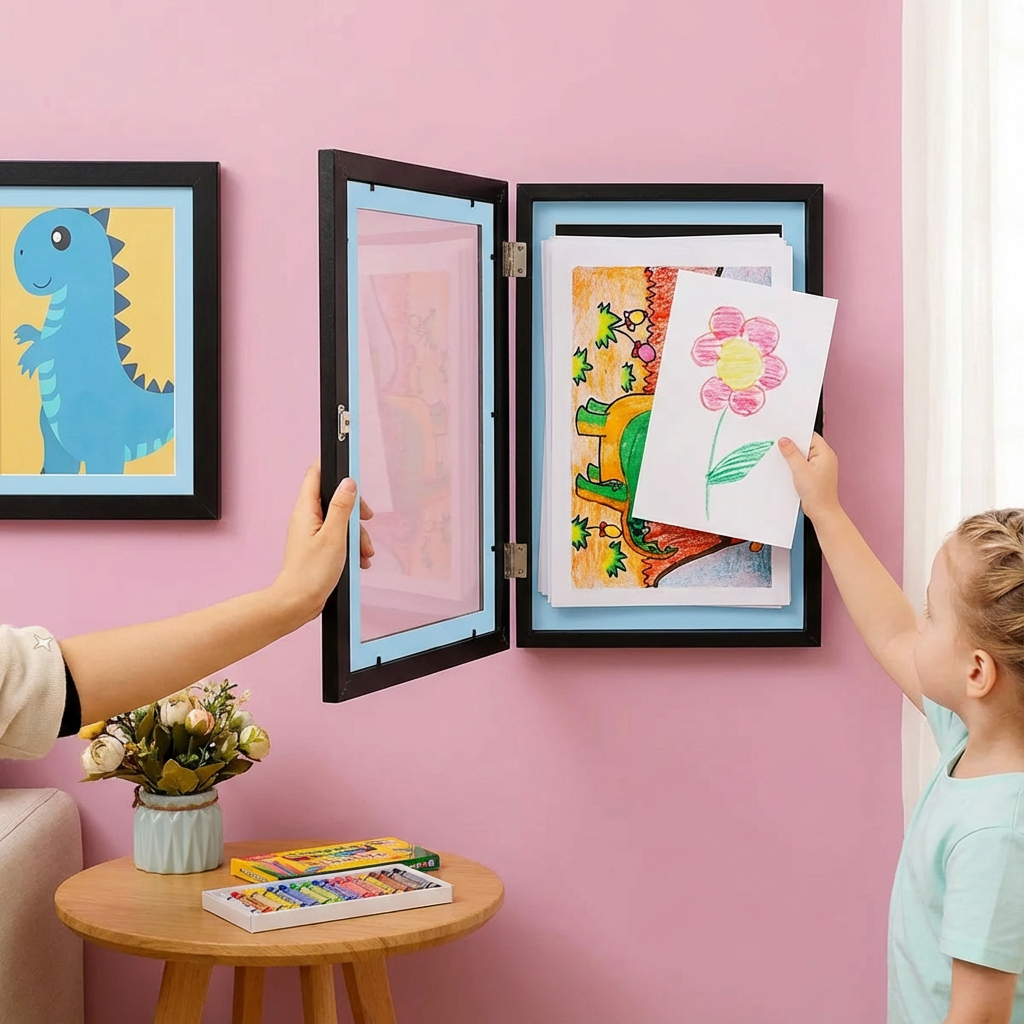 Frame for up to 150 artworks – picture holder