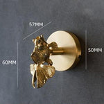 Gold Finished Animal Coat Hook for Home Decoration
