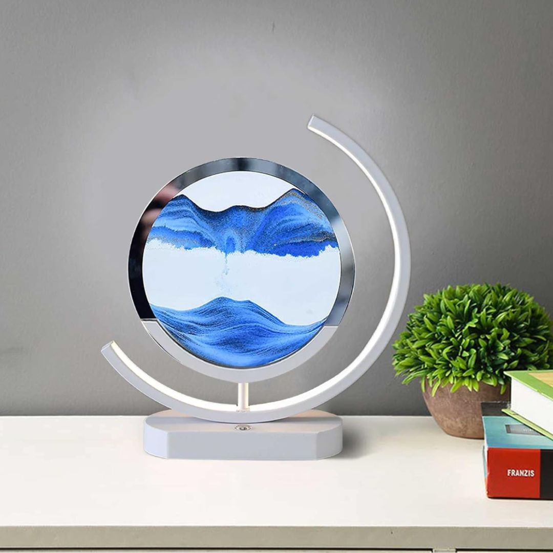 Faszinierende LED Tischlampe mit Sandbild | SandScape