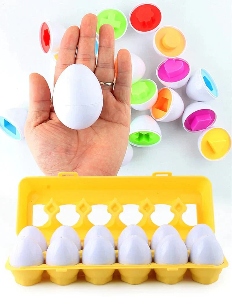 Learning Toy Set with Colorful Eggs for Kids
