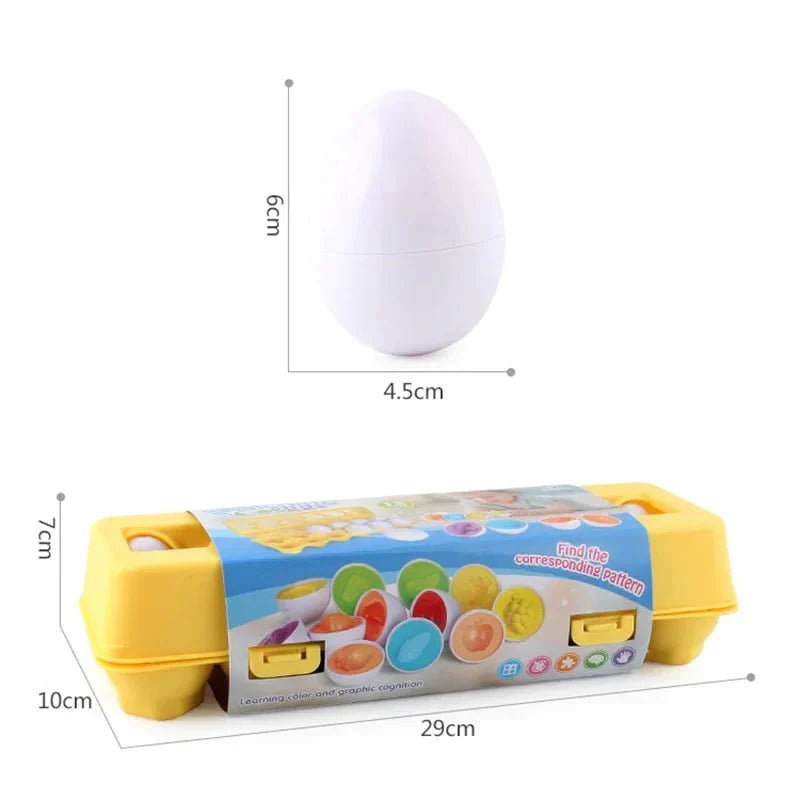 Learning Toy Set with Colorful Eggs for Kids