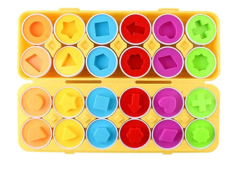 Learning Toy Set with Colorful Eggs for Kids