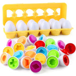 Learning Toy Set with Colorful Eggs for Kids