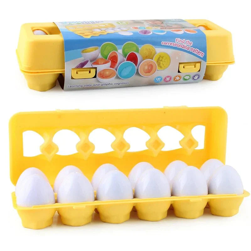 Learning Toy Set with Colorful Eggs for Kids