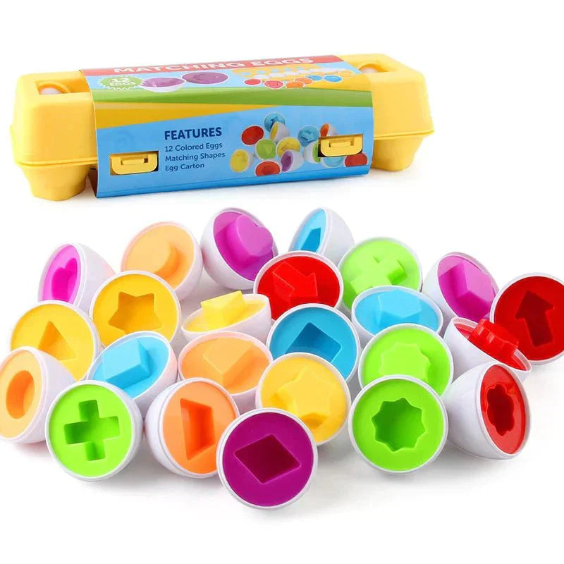 Learning Toy Set with Colorful Eggs for Kids