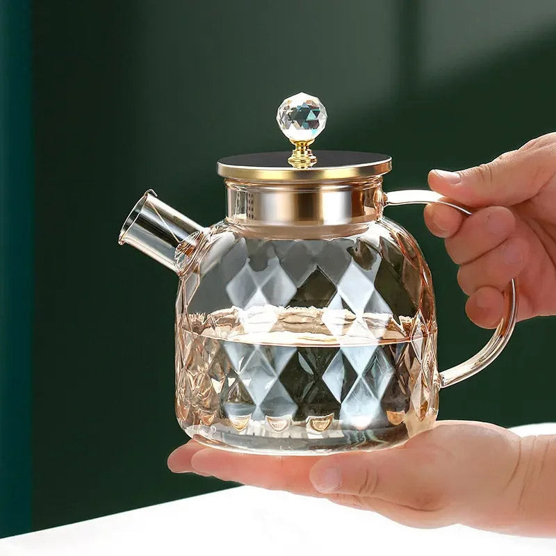 Kreative Glaskanne aus diamantartigem Glas – Wasserkocher