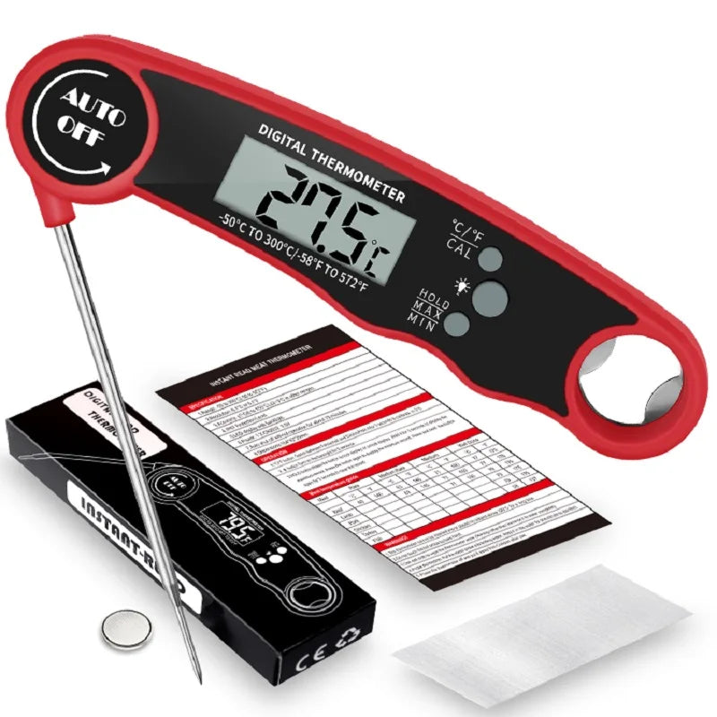 Digital Meat Thermometer with Backlight – Instant Read