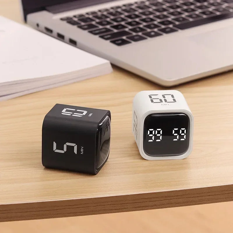 TimeCube SlimTimer - Portable LED Cube Timer with Motion Sensor