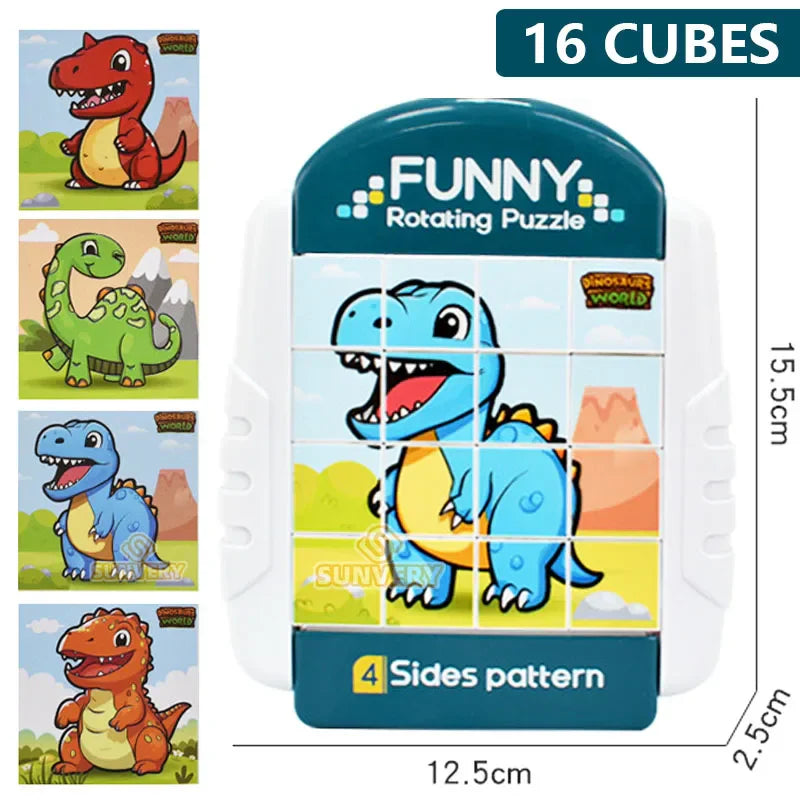 Rotating animal puzzle for children – Endless puzzle fun