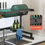 Adjustable Dish Drying Rack for Sinks – Adaptable from 24" to 26"