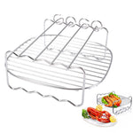 Doppelschichtige Edelstahl-Spieße Grillgestell BBQ-Tablett