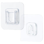 Strong Transparent Wall Hooks with Double Adhesive Surface