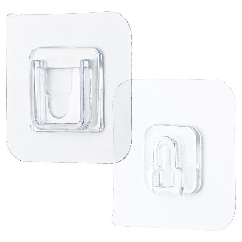 Strong Transparent Wall Hooks with Double Adhesive Surface