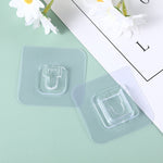 Strong Transparent Wall Hooks with Double Adhesive Surface