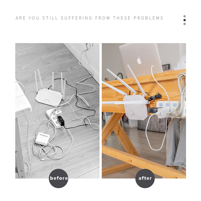 Strong Transparent Wall Hooks with Double Adhesive Surface