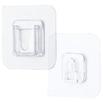 Strong Transparent Wall Hooks with Double Adhesive Surface