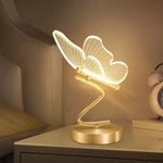 Elegant Table Lamp with LED and Acrylic Wings – Warm Light for Your Home