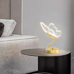 Elegant Table Lamp with LED and Acrylic Wings – Warm Light for Your Home