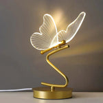 Elegant Table Lamp with LED and Acrylic Wings – Warm Light for Your Home
