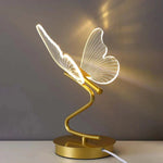 Elegant Table Lamp with LED and Acrylic Wings – Warm Light for Your Home