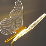 Elegant Table Lamp with LED and Acrylic Wings – Warm Light for Your Home