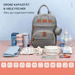 Multifunktionaler Wickelrucksack mit integriertem Wickeltisch