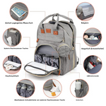2-in-1 Wickelrucksack für Babys mit integriertem Wickelbett