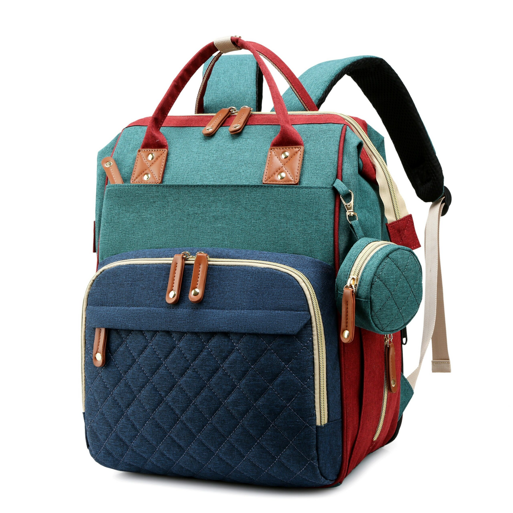 Multifunktionaler Wickelrucksack mit integriertem Wickeltisch