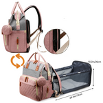 2-in-1 Wickelrucksack für Babys mit integriertem Wickelbett